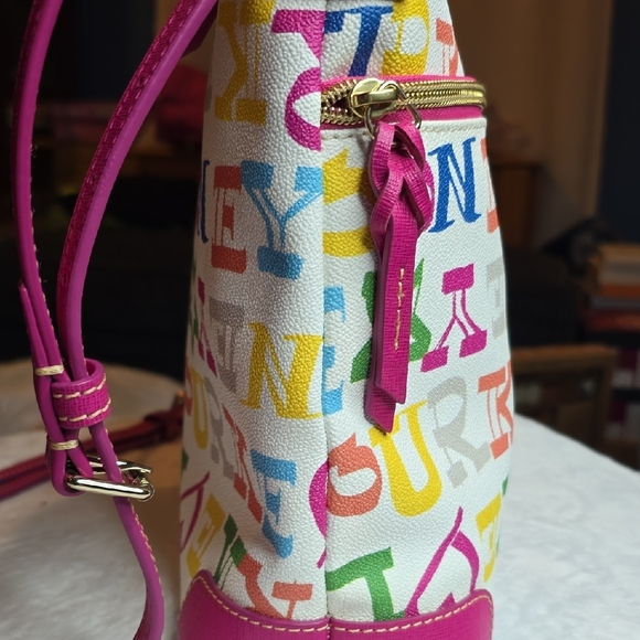 Dooney & Bourke Colorful Letter Print Crossbody Bag - Picture 2 of 7